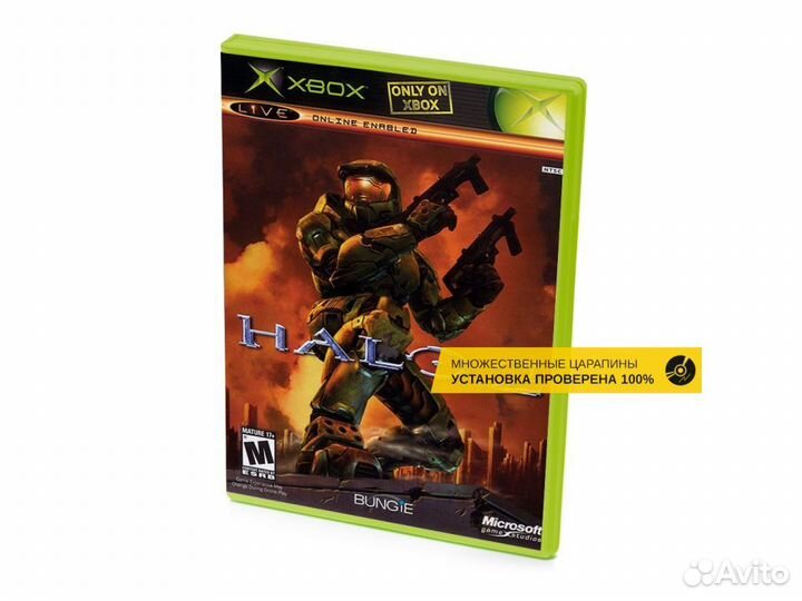 Halo 2, б/у, множ.царап., английский (Xbox)