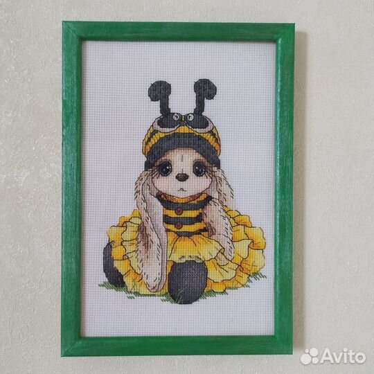 Вышивка крестом Зайка