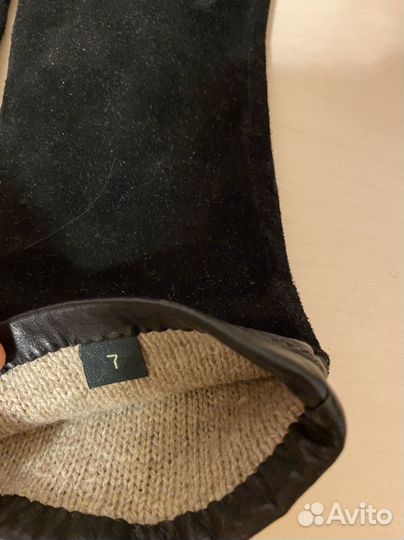 Перчатки женские кожаные размер 7