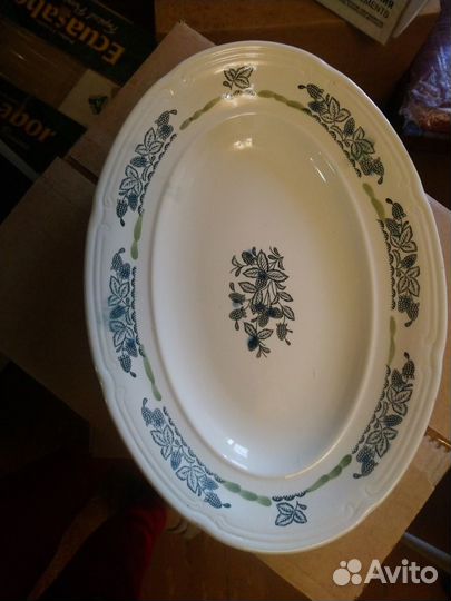 Блюдо овальное, круглое