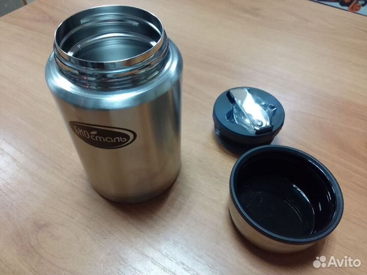 Термос для еды с ложкой 500 мл Биосталь