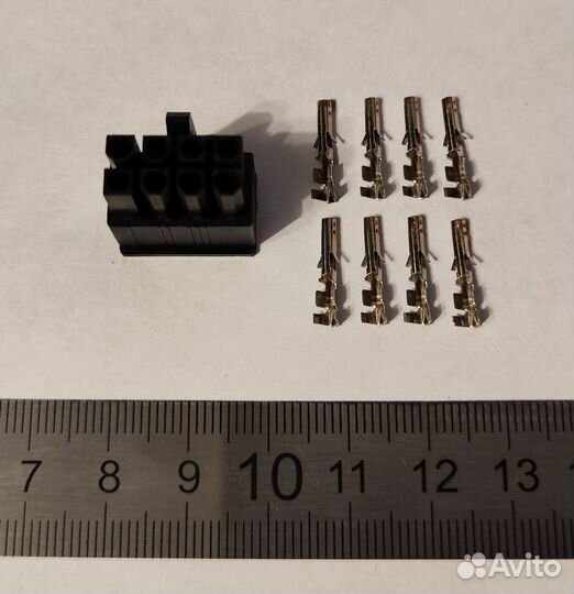 Коннектор 8 PIN PCI-E Male (+ 8 Пинов)