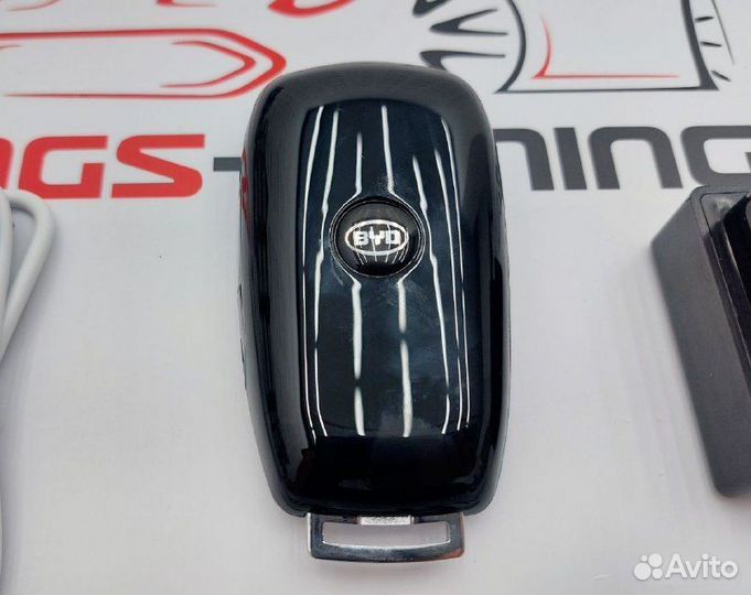 Смарт ключ BYD стиль Мерседес красный