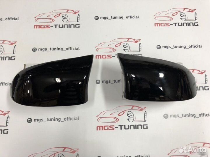 Накладки на зеркала (крышки) Х6 М BMW F16 черные