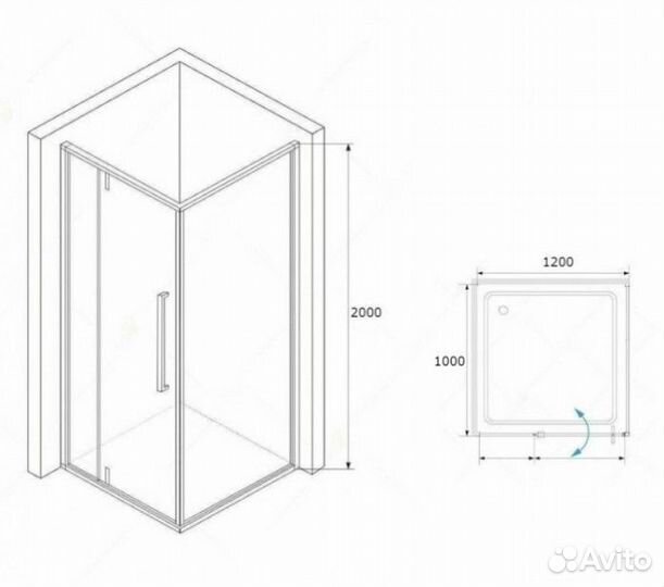 Душевой уголок RGW Stilvoll SV-44-1 120x100