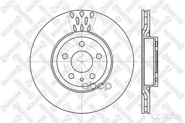 6020-9925V-SX диск тормозной передний Alfa Rom