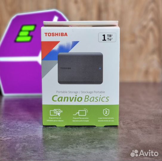 Внешний накопитель HDD 1TB Toshiba Canvio Basics