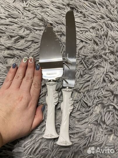 Нож и лопатка для торта