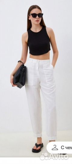 Шикарные женские льняные брюки Elis 48-50