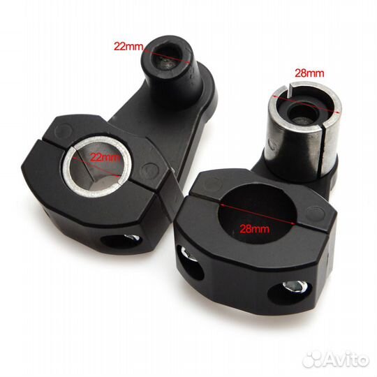 Стойки руля регулируемые d-22mm 22/28mm TW