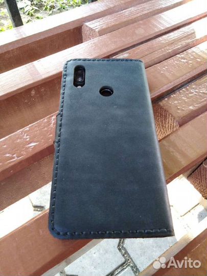 Чехол книжка для телефона из натуральной кожи