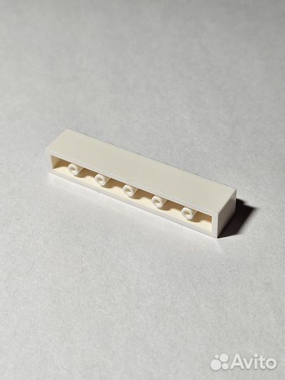 Пластиковый кирпичик совместимый с Lego / Белый
