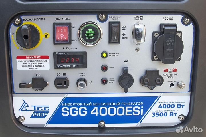Бензогенератор инверторный TSS SGG 4000ESi