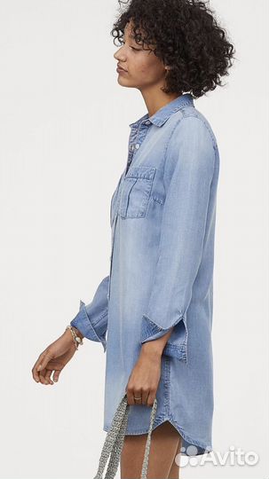 Новое платье H&M Denim из лиоцелла