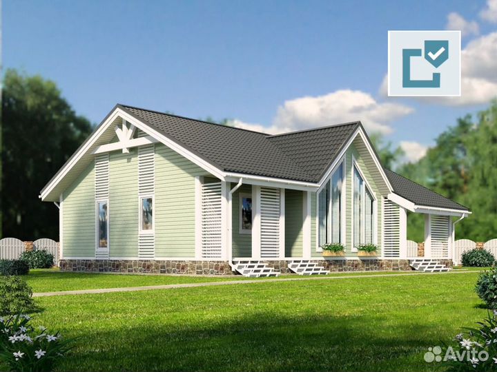 Каркасный дом 100 м2