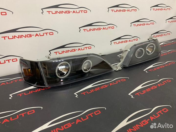 Фары Toyota Cresta (X100) 1996-2001 год. Комплект. Тюнинг Тёмные