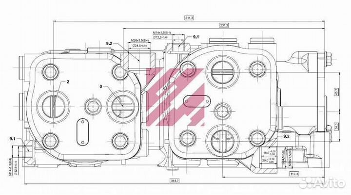Воздушный компрессор ман 585 куб.см