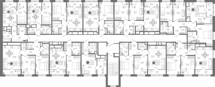 2-к. квартира, 58,8 м², 4/10 эт.