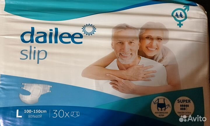 Подгузники для взрослых размер L 30 шт