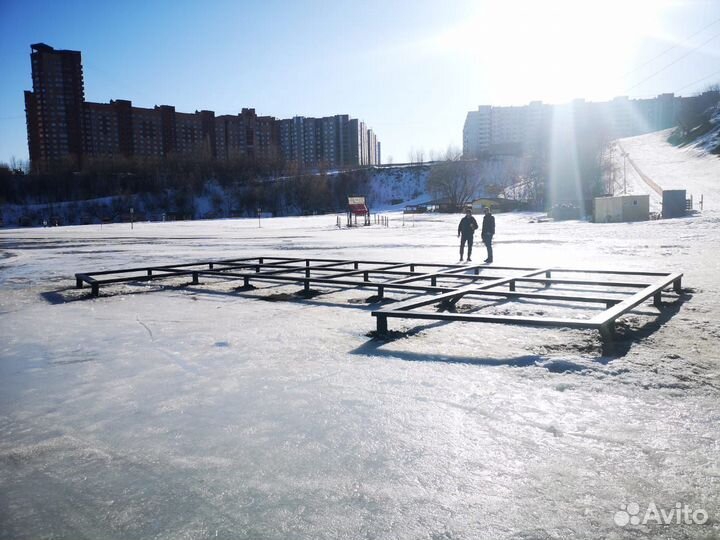 Свайный фундамент, монтаж винтовых свай