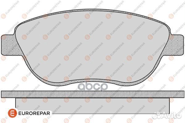 Колодки тормозные дисковые 1617256680 eurorepar