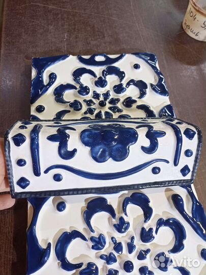 Изразцы 20*20 см с росписью. Керамика, майолика