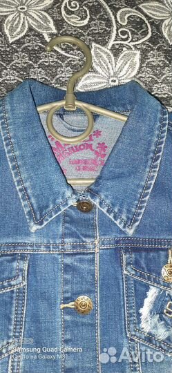 Джинсовая жилетка на девочку