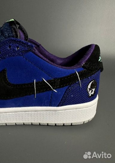 Кроссовки AIR jordan 1 LOW x Zion Williamson Ice Л