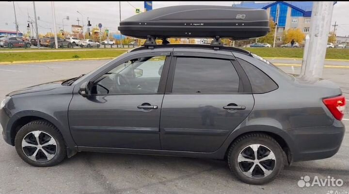 Автобокс на крышу евро деталь magnum 390 л