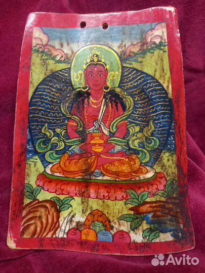 Тханки Тибет середина 19 в кость