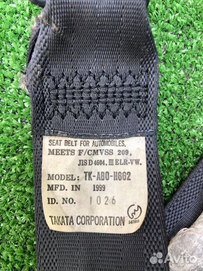 Ремень безопасности(задние) Mazda FamiliaBJ8W,1999г