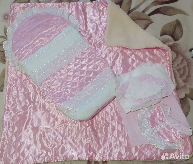 Конверт на выписку для девочки зима