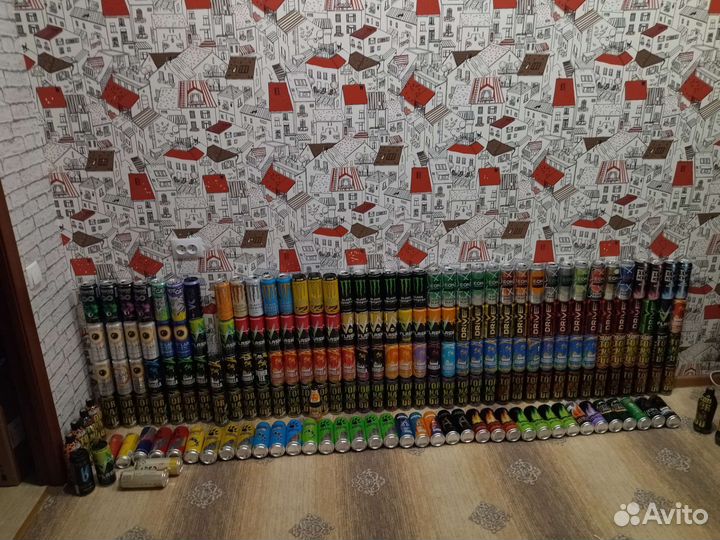 Банки от энергетиков