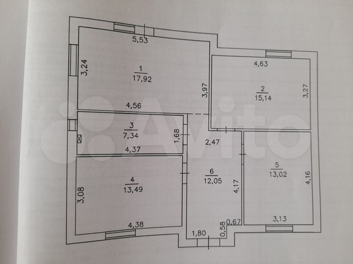 4-к. квартира, 81,9 м², 1/1 эт.