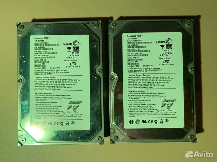 Жесткий диск SATA 120Gb 3,5'' Seagate Barracuda