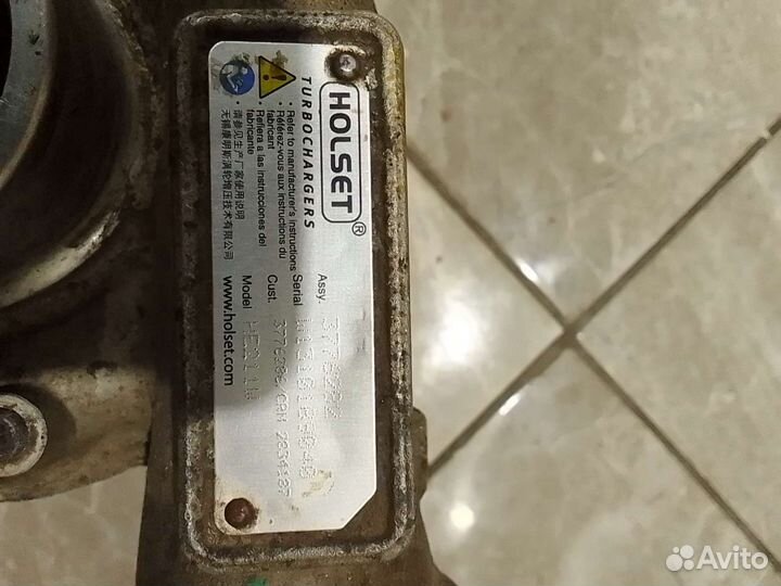 Продам турбокомпрессор на газель камминс