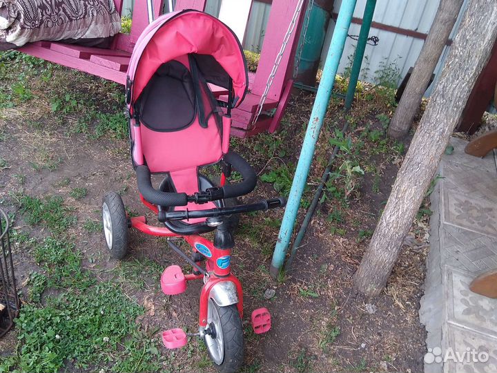 Велосипед коляска с ручкой