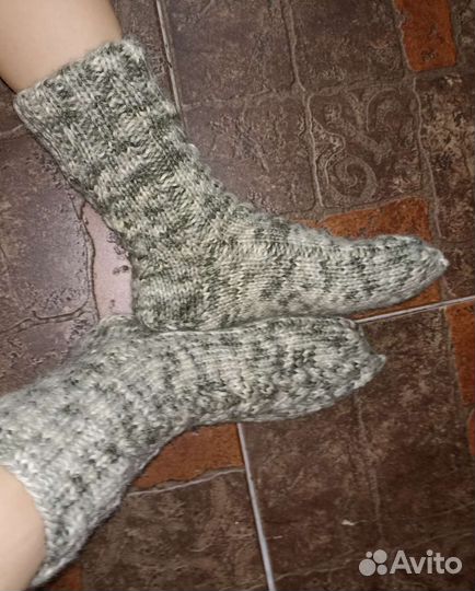 Носки из мохера ручной вязки р. 36-39
