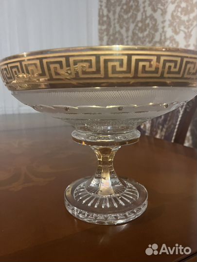 Ваза для фруктов хрусталь