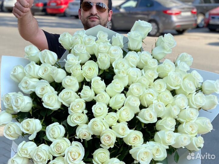 Доставка цветов Цветы Розы 101 роза 51 роза