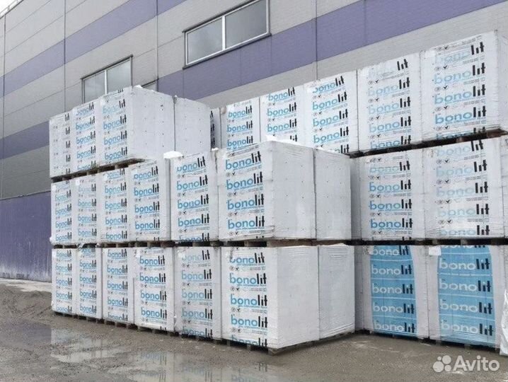 Стеновой блок 600 250 300 мм Д500 Bonolit