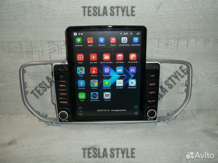 Магнитола Kia Sportage 4 Tesla Android GPS WiFi