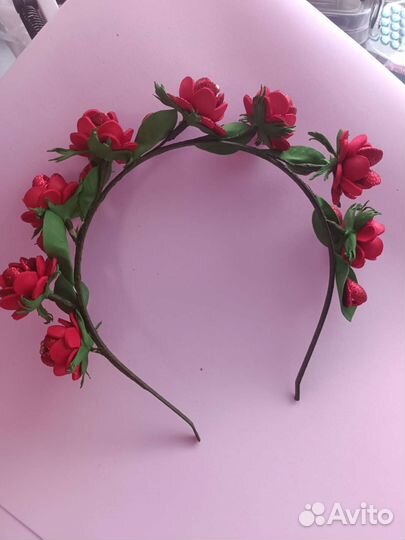 Ободки ручной работы, цветы