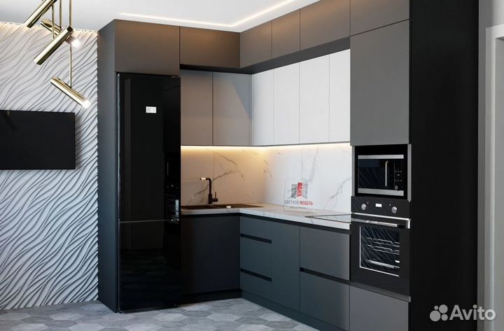 Кухонный гарнитур с островом артикул 47475