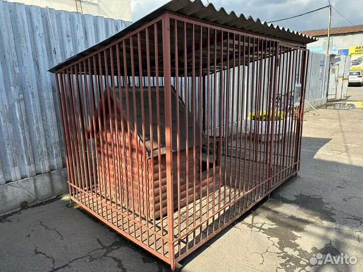 Вольер + утепленная будка для собаки