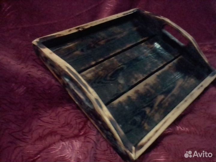 Поднос из старой доски