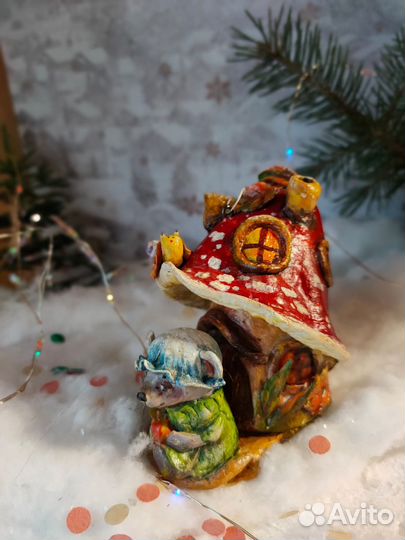 Елочная игрушка из папье-маше