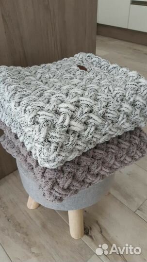 Плед детский вязаный ручная работа