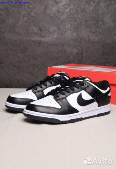 Кроссовки Nike dunk low black white оригинал