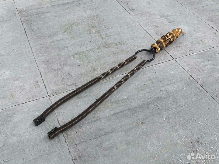 Кованый каминный набор на подставке